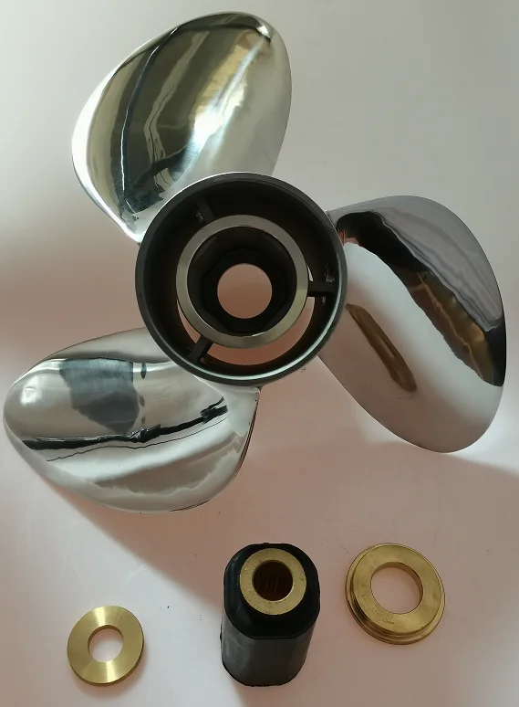 15 5/8X23 R/L المروحة الفولاذ المقاوم للصدأ 3 شفرات قابلة للتبديل مروحة خارجية البحرية Rc قارب المروحة #4