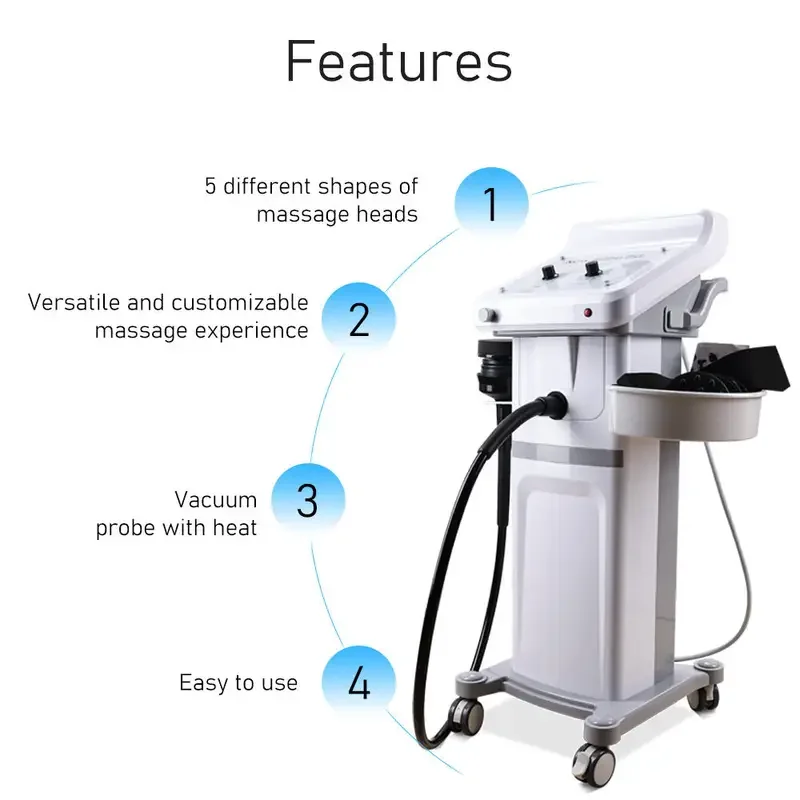 Machine amincissante pour le corps vibrant G8, 5 têtes, sonde chauffante sous vide, vibrateur à haute mort, perte de poids, graisse, SAP, le plus