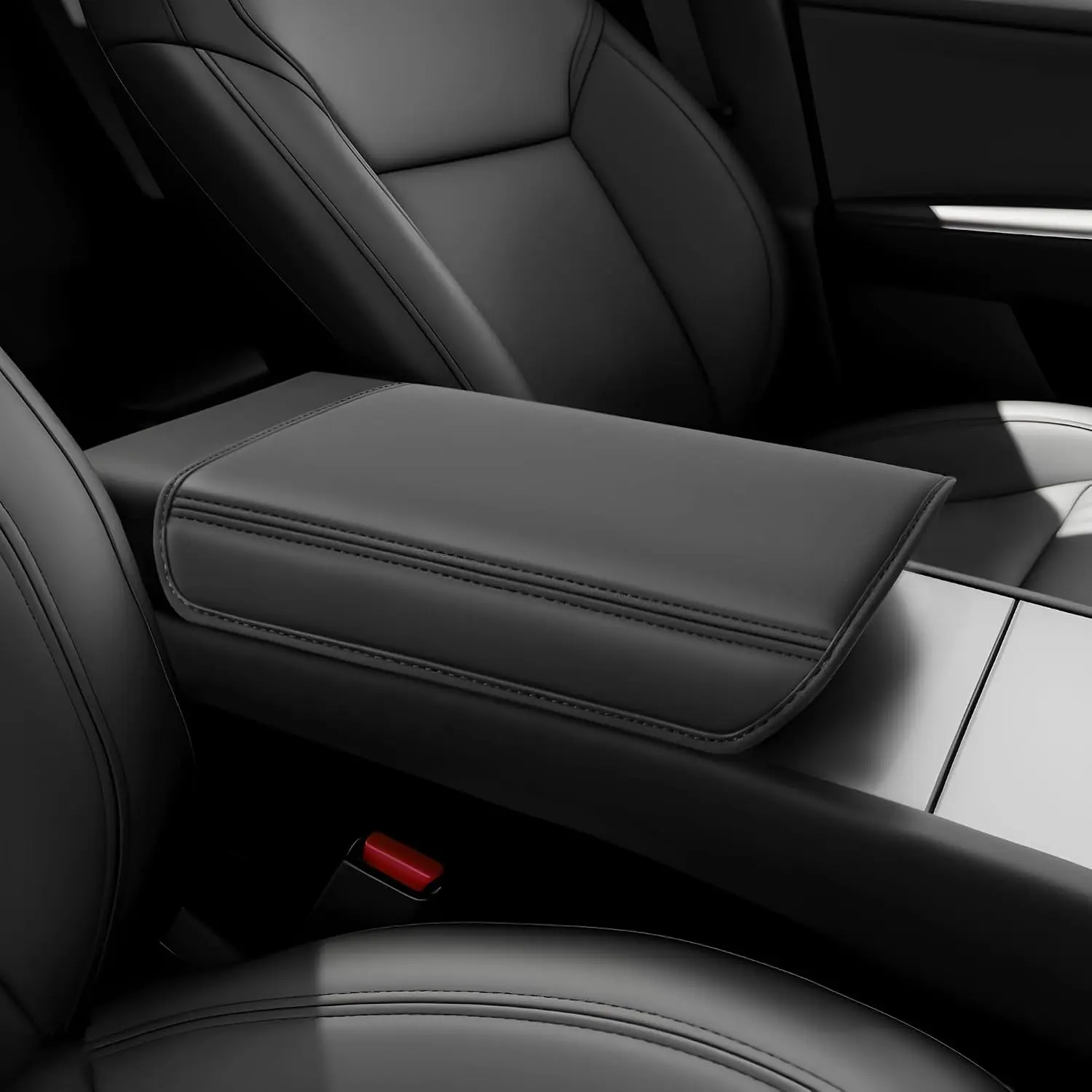 Armrest Cover for Tesla Model Y,Model 3, Soft Leather Center Console Cover, Precision Fit, Premium Tesla Accessories