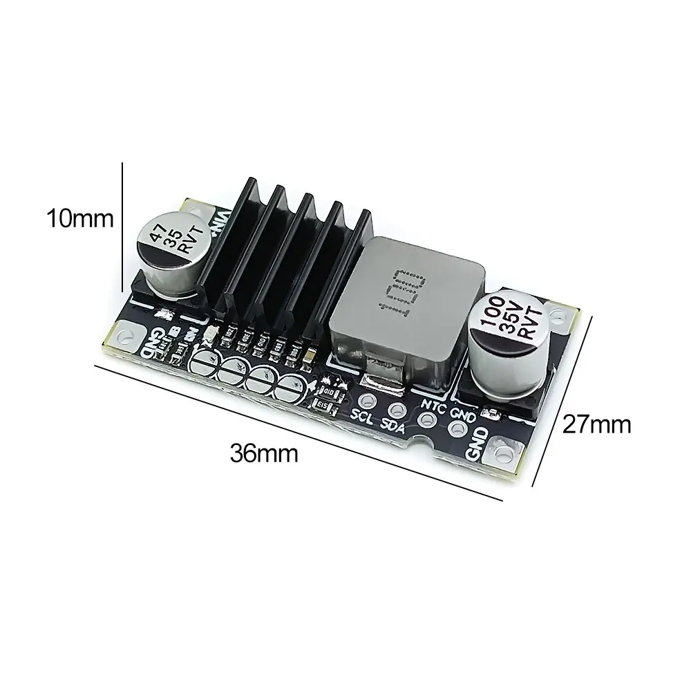 40W High-power Lithium Battery Pack Charging Board 1-4S BMS Lithium Battery Charging Buck Module