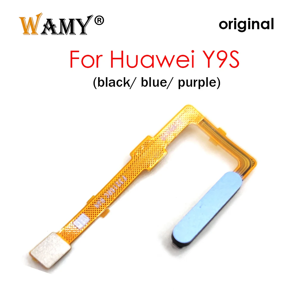 WAMY Home Button Fingerprint Sensor Return Power On Off Flex Cable for Huawei Y9S