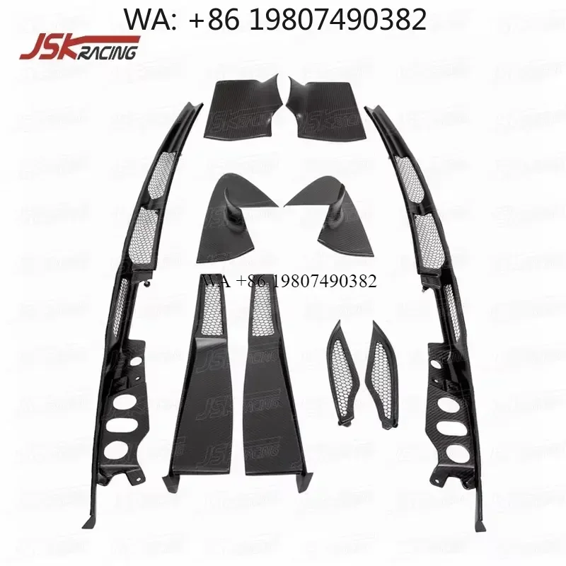 Wmwmnu Dry Carbon Fiber Rear Side Air Vents for 2017-2019 720S Matte Twill Weave Trim Cover Accessories