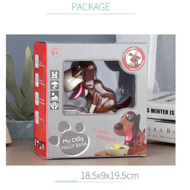 Elektronische Sparschweine Plastik Cartoon Roboter Hund stehlen Münzbank automat isierte Spar büchsen Geld sparen Box Kinder Geschenk Kinder Geschenk