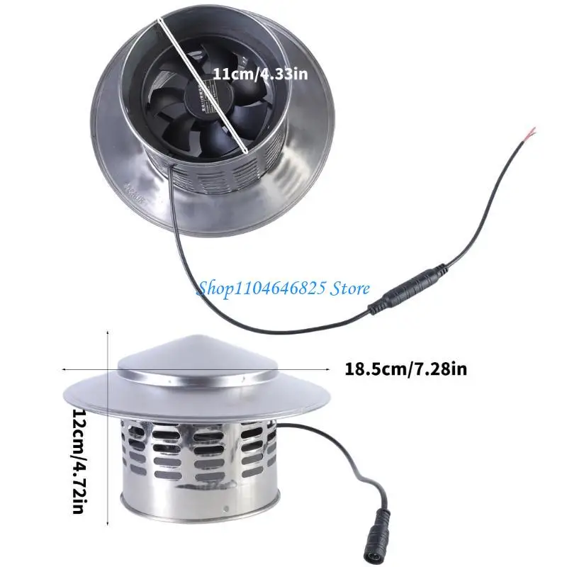 Solar Exhaust Fan for Shed Solar Panel Greenhouse Fan Solar Powerful Fan