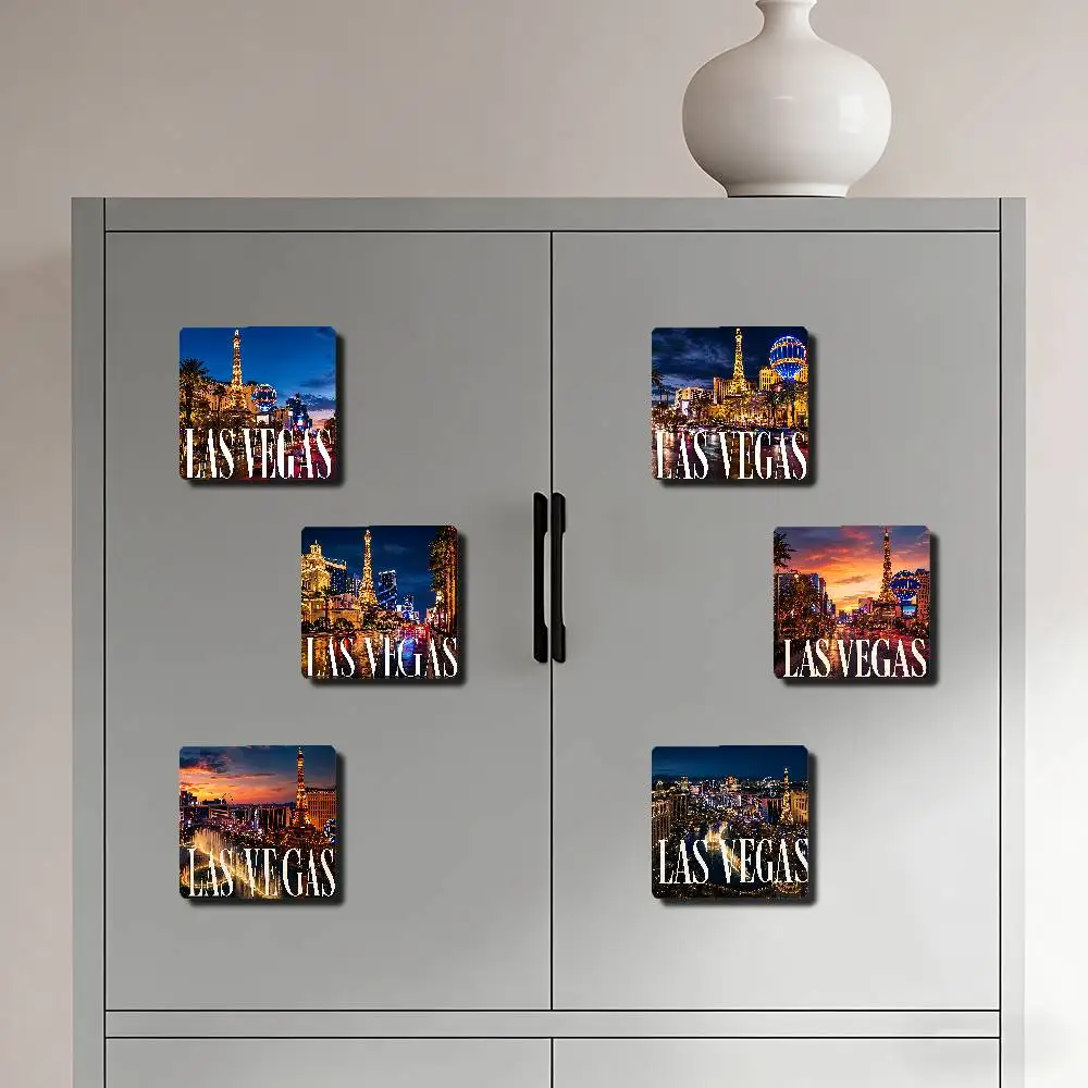 LAS VEGAS City Cityscape Refrigerator Magnets For Dishwasher/ Refrigerator/ Freezer, Whimsical Kitchen Decor