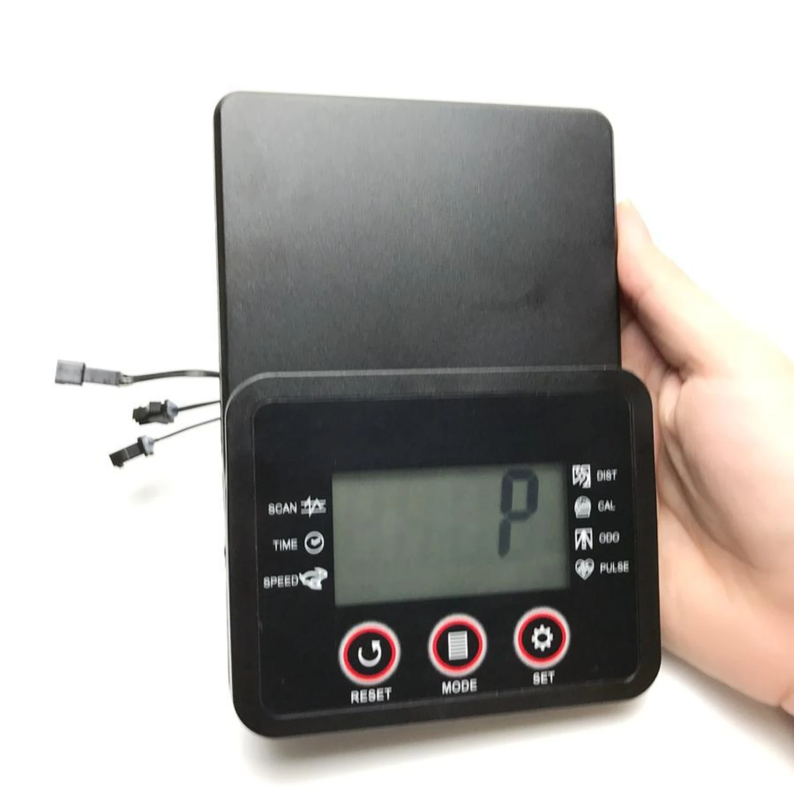 Fitness Bike Instrument Console Compact LCD Speedometer Odometer Replacement Console Lightweight for Cyclists, Indoor Cycling view 3