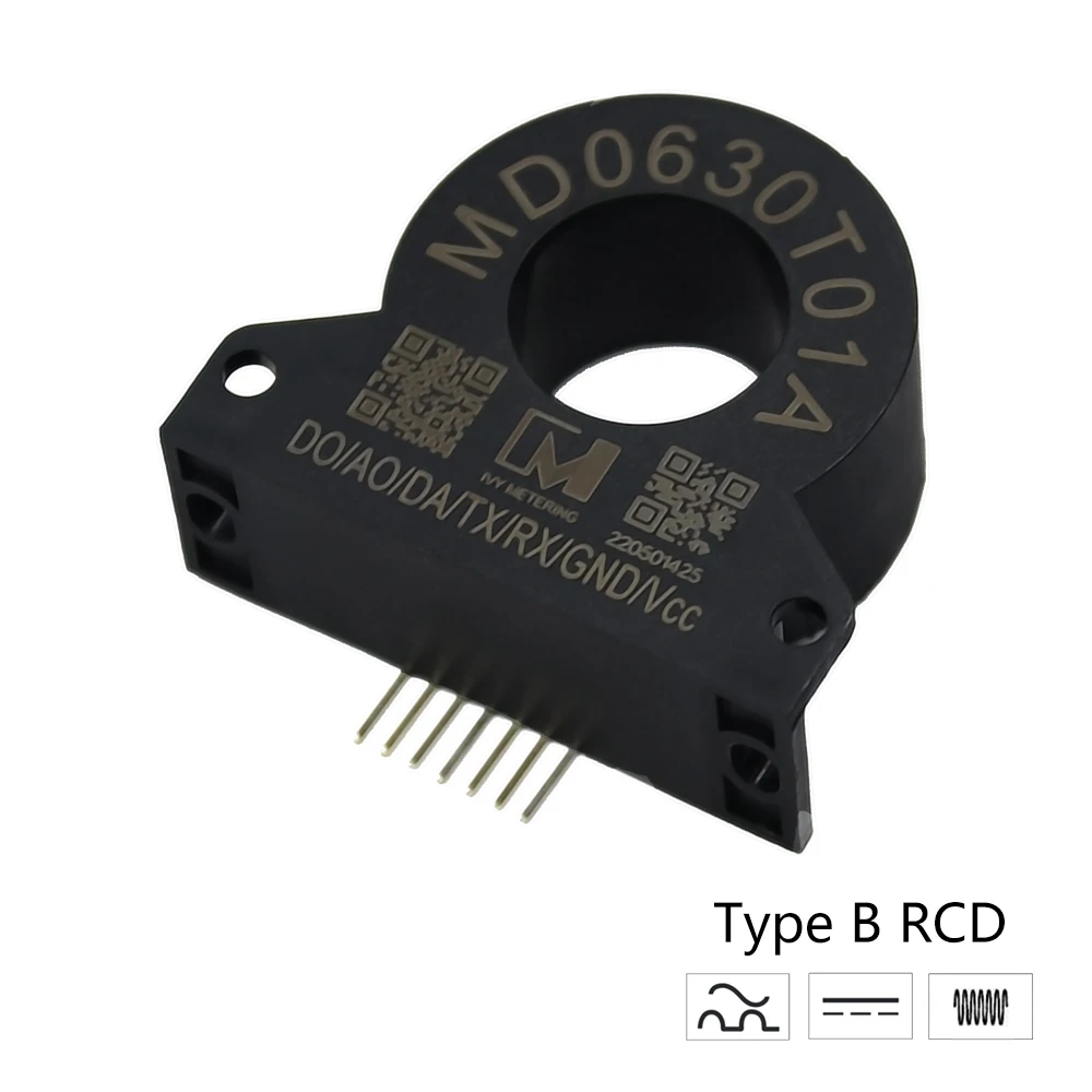 اختبار MD0630T01A EMC EVSE RCM الاستشعار التيار المتناوب 30mA تيار مستمر 6mA RCD نوع B جهاز التيار المتبقي