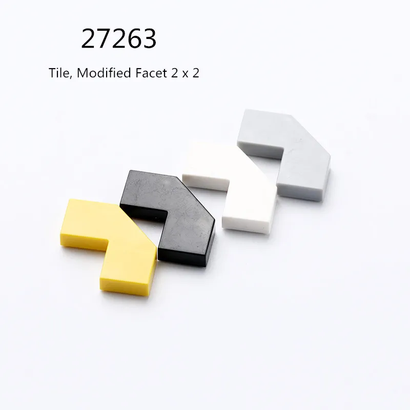 

1 шт. строительные блоки 27263 плитка, Модифицированная Facet 2x2 коллекции, объемная модульная игрушка GBC для высокотехнологичного набора MOC