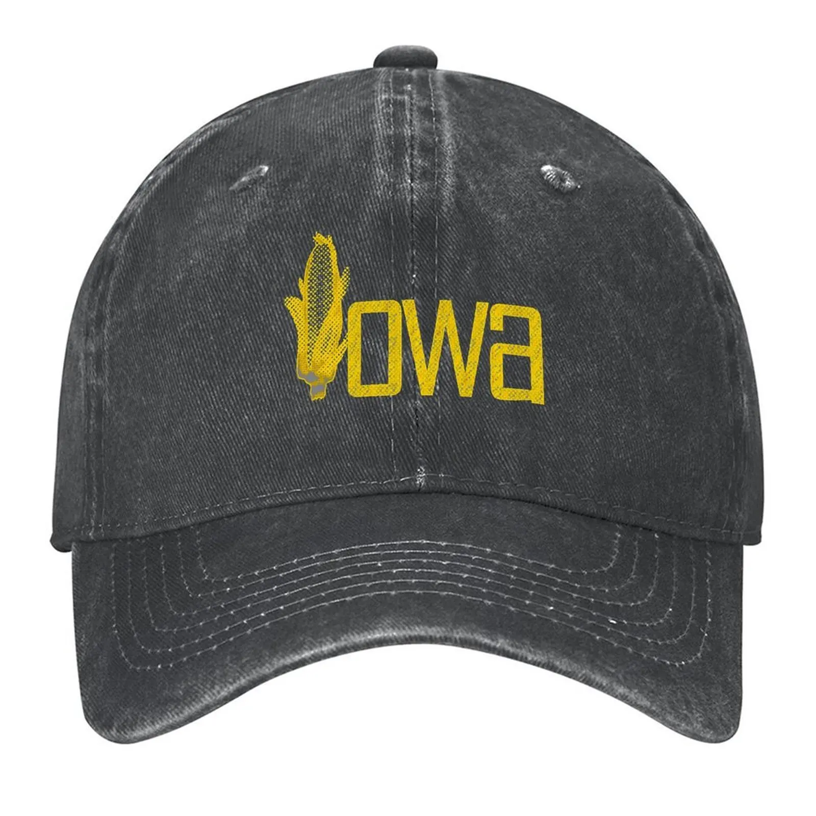 

Iowa Corn - Iowa font yellow State of Native corncob popart Baseball Cap Cosplay For Girls Men's