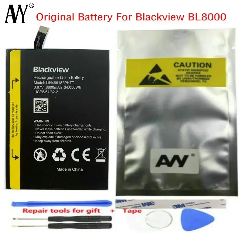 

Battery for Blackview BL8000 Original Batteria 8800mAh Batteries with Repair Tools
