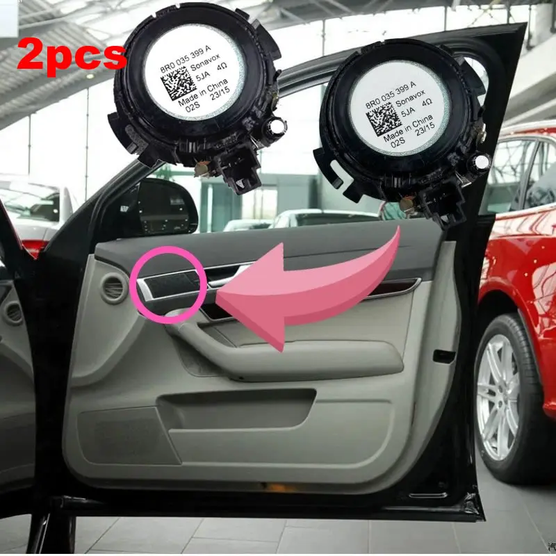 Voor Audi A6 C6 2005-2011 Auto tweeter midrange en woofer luidsprekers met hoge geluidskwaliteit 4F0035399A 4F0035411 4F0035381B 1-4 stuks