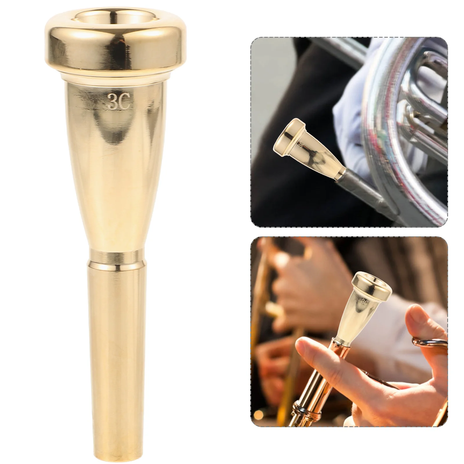 

Sleek White Copper Replacement Durable Metal Musical Instrument Part With Impeccable Sound Performance Easy Installation Trumpet