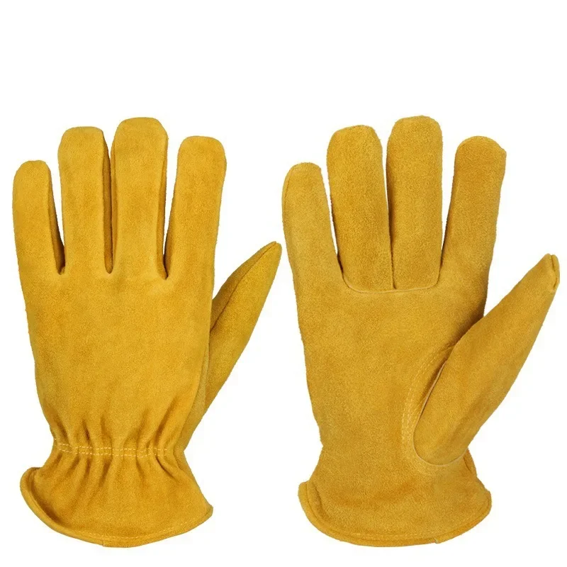 

Work Gloves Winter Insulated Snow Cold Proof Leather Glove Thick Thermal Imitation Lambswool - Extra Grip Flexible Warm for Work