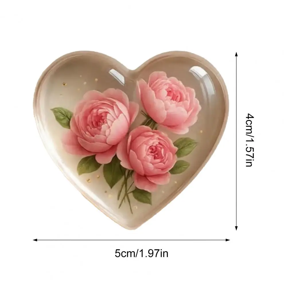 Heart Shaped Flower Card Pocket Hug Card Birth Flower Pocket Hug Keepsake with Healing Poems Birthday Flower Gift Unique