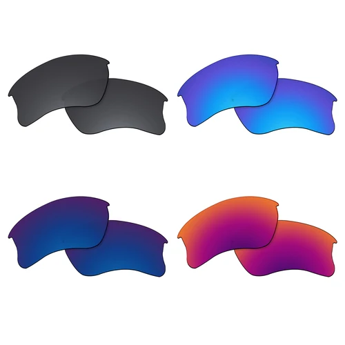 Imagen 2 del producto Lentes de repuesto polarizadas OOWLIT para gafas de sol Oakley Flak Jacket XLJ y Flak Jacket XLJ Asian Fit, multicolor