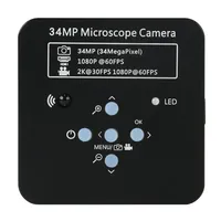 FHD 34MP 2K 1080P 3400W TF Video Recorder HDMI USB Industrial Electronic Laboratory Phone Repair Digital Video Microscope Camera