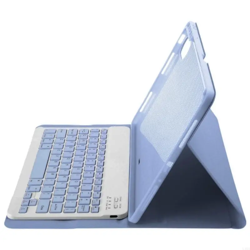 Caixa proteção tablet L4MA com teclado magnético, capa à prova choque para PAD 9Pro 12.1 polegadas