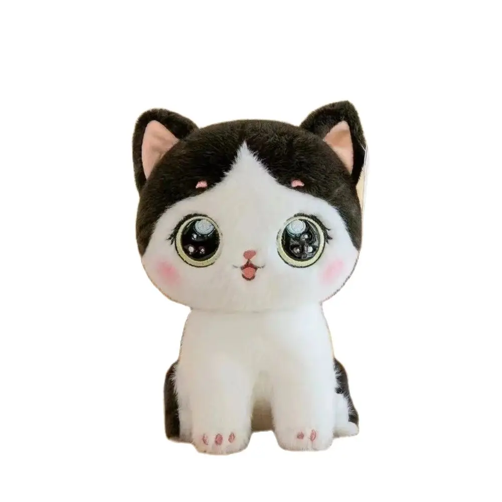 

25CM New Cat Plush Toy Watery Big Eyes Kitten Sleeping Comfort Pillow Doll To Send Children Birthday Christmas Creative Gifts