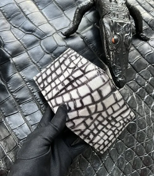 2023 New Luxury Belly Crocodile Skin Men Wallets Business Genuine Leather Man Money Bag High Grade Card Holder Purse 50