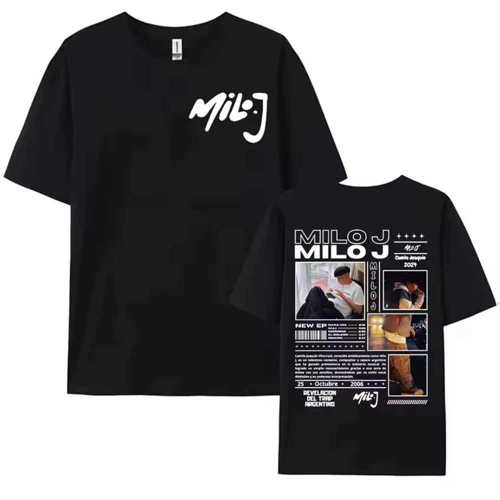 Ropa Hombre short sleeve Men Clothing Homme Mens New in Top & Tees Tee Shirt Rapper Myke Towers Graphic Printed T-shirts image 3