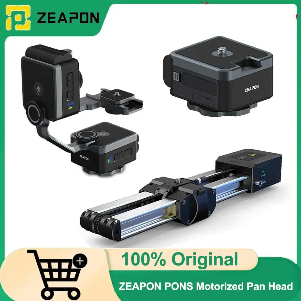 ZEAPON PS-E1 PD-E1 PONS Motorized Pan Head The Horizontal Load Up To 50 kg Single Axis Double Axis Linkage