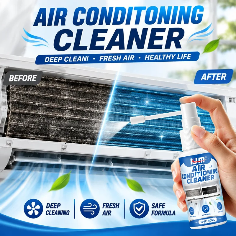 Air Conditioner Cleaner Spray 40ml Deep Cleaning For Split AC Filter Evaporator Coil Household Appliance Dust Dirt Removal