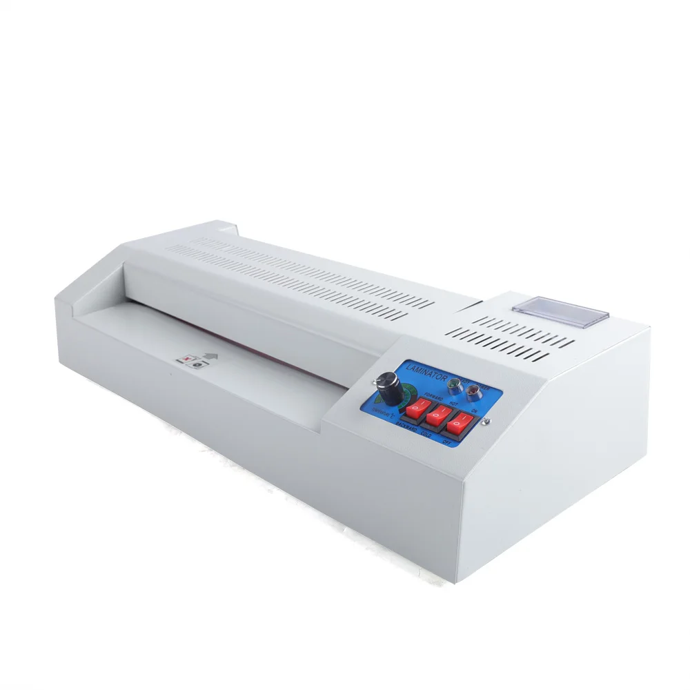 

Laminator, Metal & ABS, Adjustable Temp (176-356℉), Cold & Hot Lamination, 4 Rollers, Quick Heat Dissipation, Simple Operation