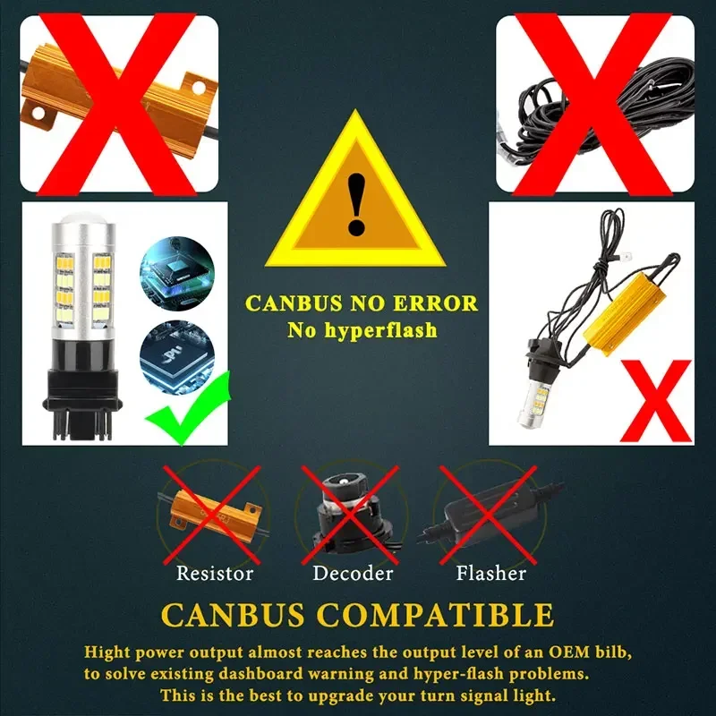 2 قطعة T25 3157 ثنائي اللون P27/7 واط 42SMD السوبر مشرق سيارة عكس مصباح النهار تشغيل ضوء بدوره إشارة الفرامل عكس ضوء 12 فولت #3