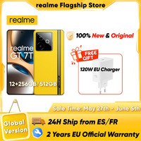realme GT 7T Smartphone 5G 2025 New MediaTek 8400-MAX 7000mAh Titan Battery 120W Ultra Charge 6.8'' 120Hz Display Global Version