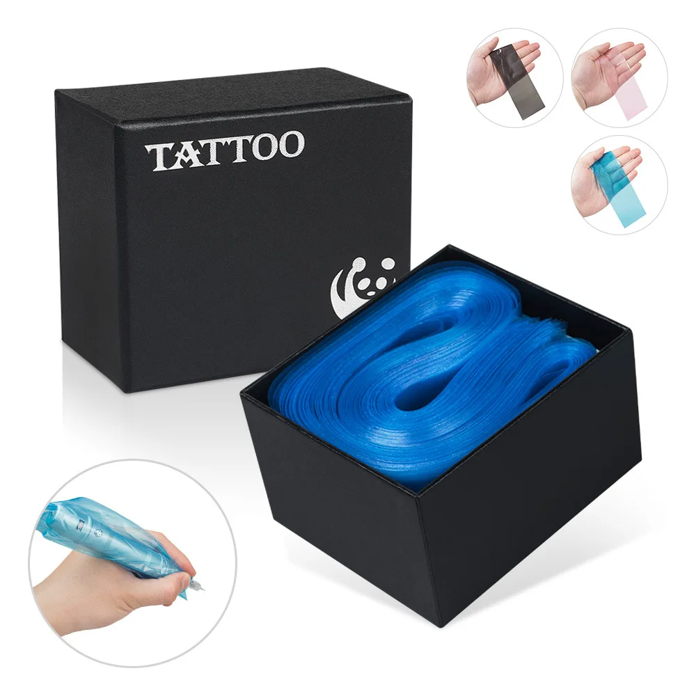 

100 Pcs Hook Line Protection Bag Machine Clip Cord Disposable Storage Tattoo Plastic Sleeve Holder Protect Cover