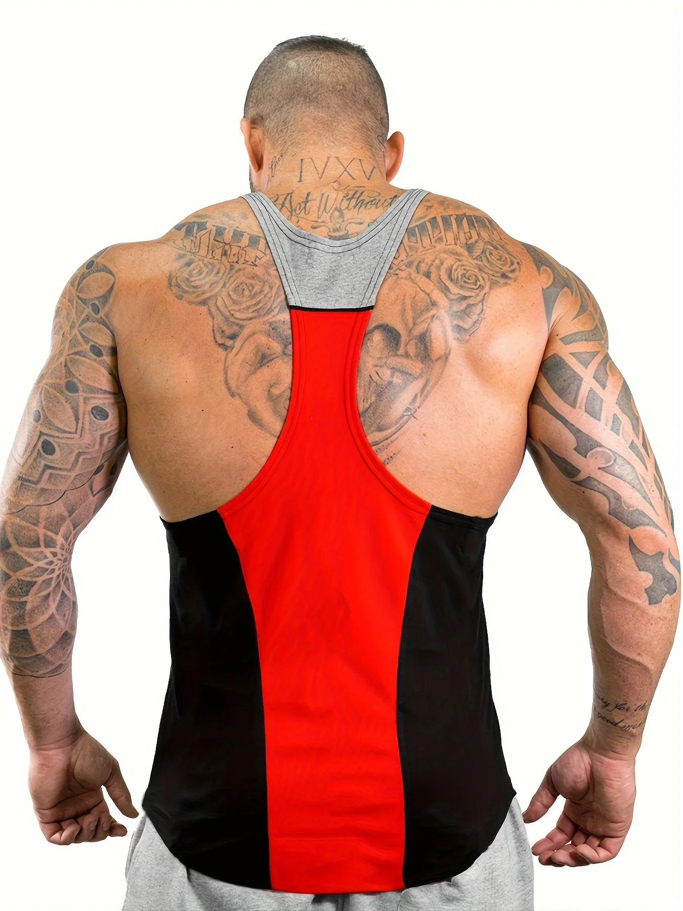 Sports vest gym running training weight lifting back hip men weight lifting word basketball top