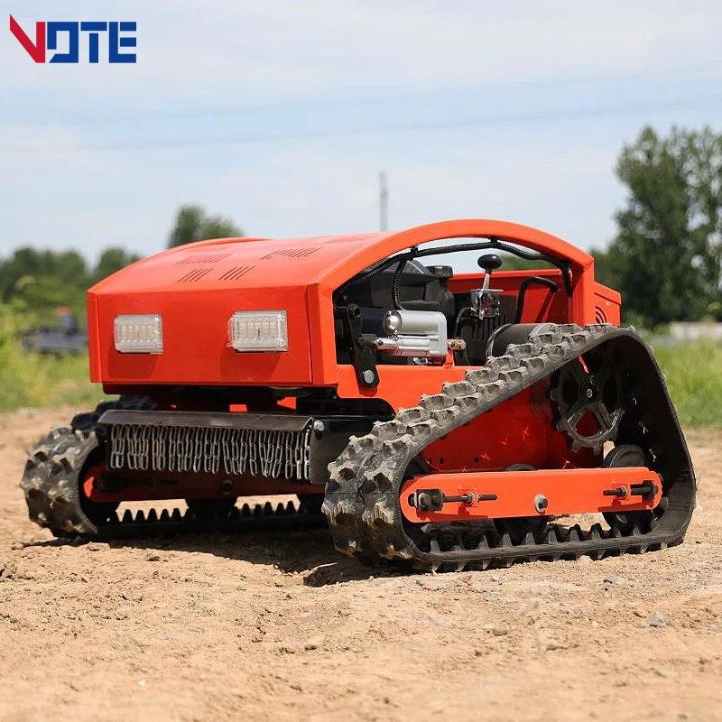 Imagem -06 - Borracha Auto Propelido Garden Grass Cutting Zero Turn Robotic Crawler Robot Controle Remoto de Ervas Daninhas Cortador de Grama Personalizado