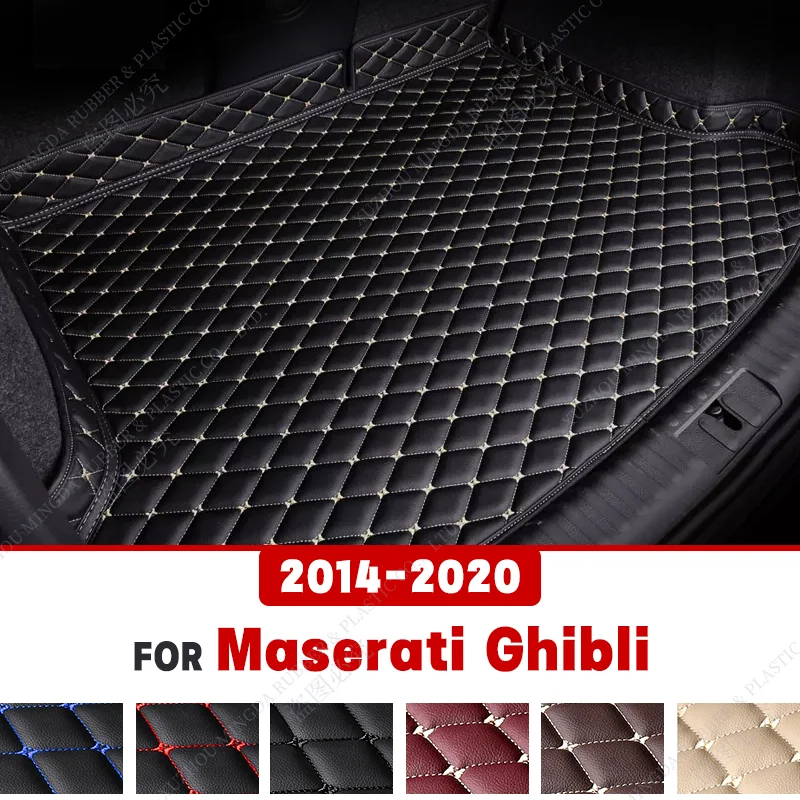 For Maserati Ghibli 2014-2020 19 18 17 16 15 Car Trunk Mat Cargo Liner Carpet Cover boot pad Interior Accessories Auto part