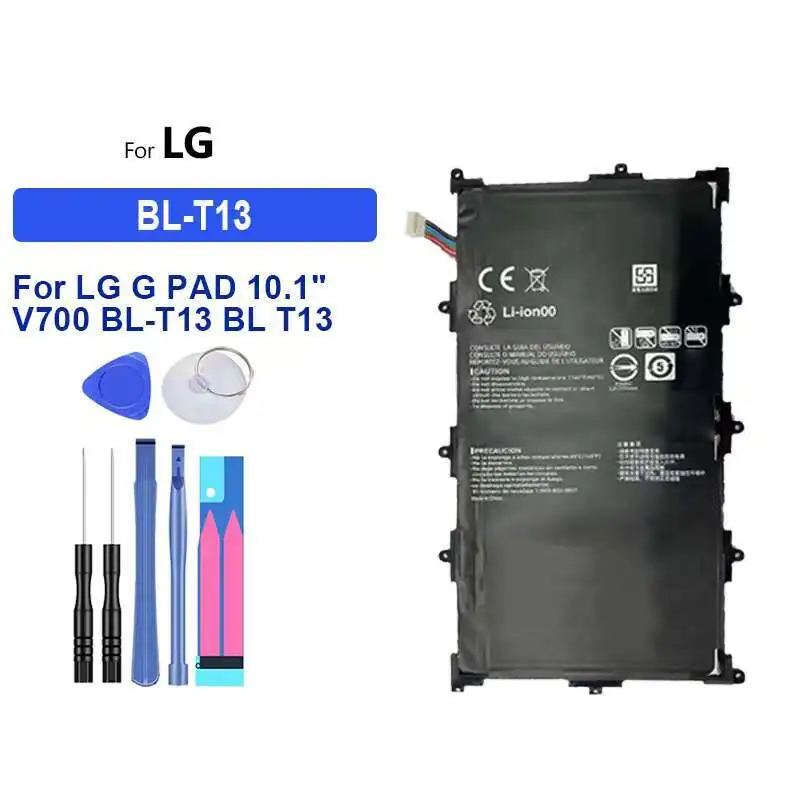 

Tablet Battery High Performance For LG G Pad 10.1" V700 BL-T13 BL T13 8000Mah