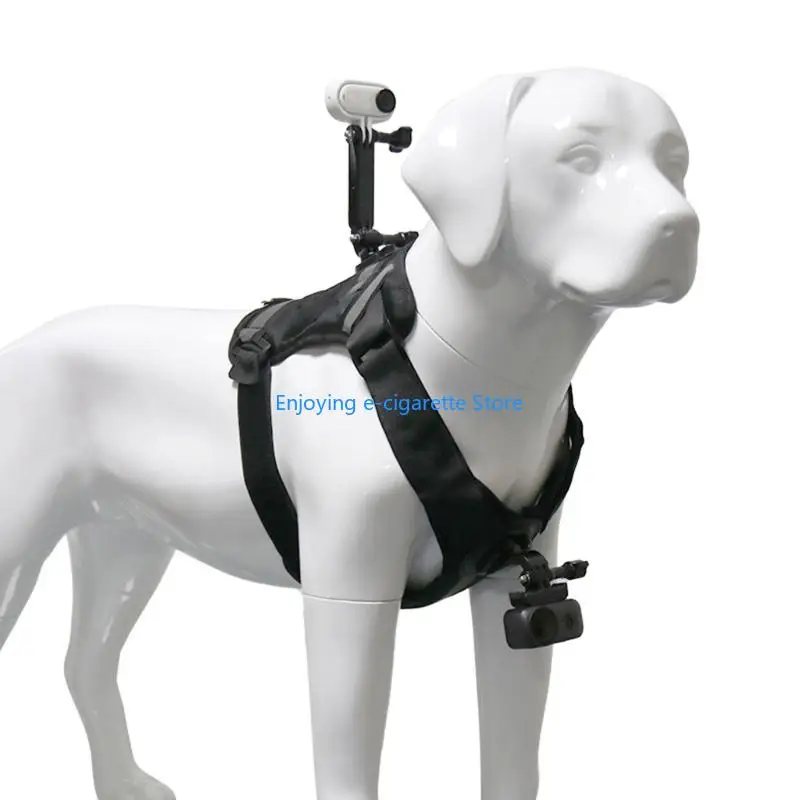 Action Kamera Hundegeschirr Halterung Bequeme Kunststoff Hundegeschirr Kamera Halterung Weste Brust und Rücken Fixierung für – Detail 9