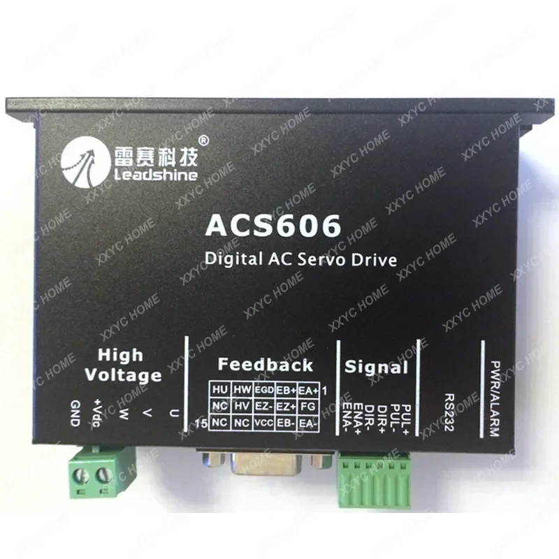 Original Leadshine DC servo driver ACS606 work at 24-60VDC 3-phase servo drivers can push 50W-200W BLM servo motor