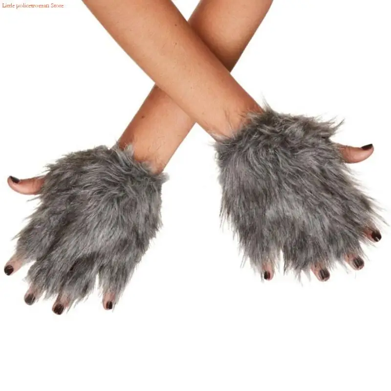 قفاز F92D للقطط وكفوف الحيوانات بدون أصابع قفاز Therians Paws Fursuit Therians Gear
