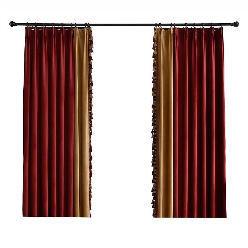 

2 шт. элегантные шторы в европейском стиле, светоблокирующие шторы для гостиной и спальни, стильные аксессуары для домашнего декора