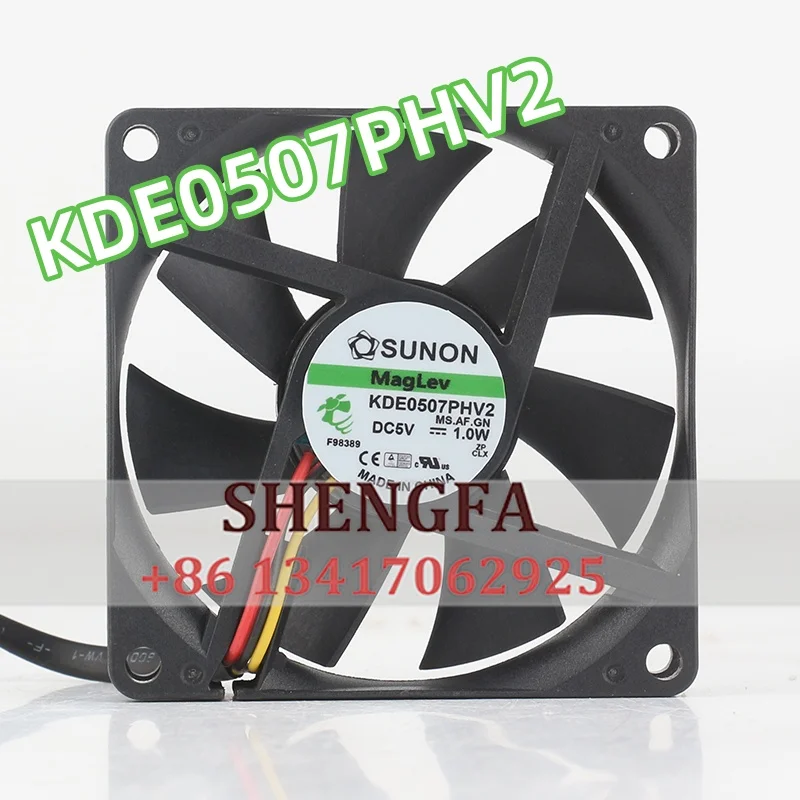 SUNON 7015 7CM 5V 1.0W 7-centimeter Magnetic suspension Mute USB port chassis 3-wire cooling fan KDE0507PHV2