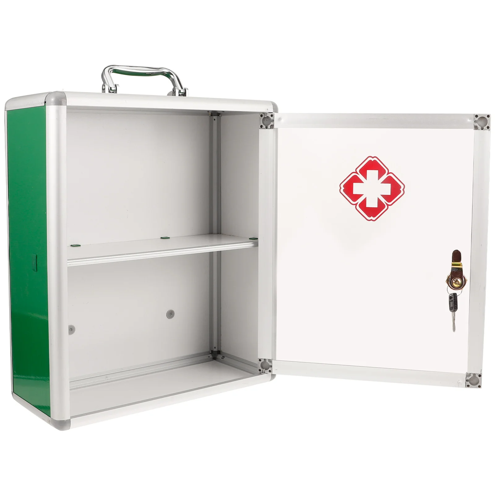 First Aid Kit Wall Hanging Medicine Container Portable Wall-mounted Case Aluminum Alloy Storage Containers Visible