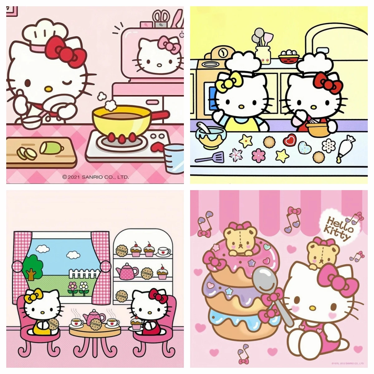 Sanrio 5D Diamond Art Painting Kits New 2024 Embroidery Jewelry Mosaic Cross Stitch HelloKitty Home Decor Children's Gift Crafts