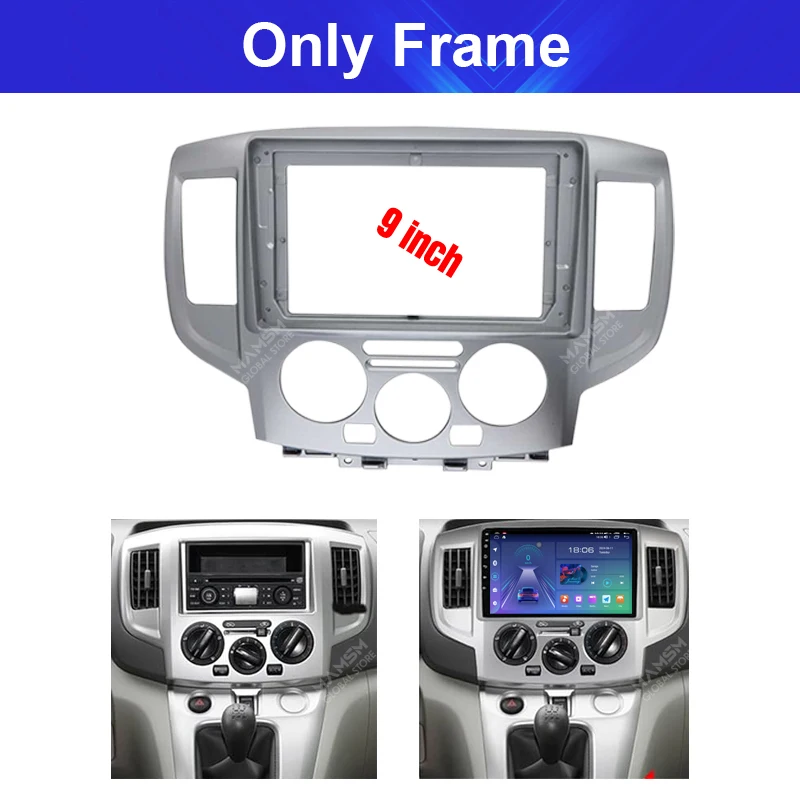 Car Radio Fascias Android GPS Stereo Player 2 Din For Nissan NV200