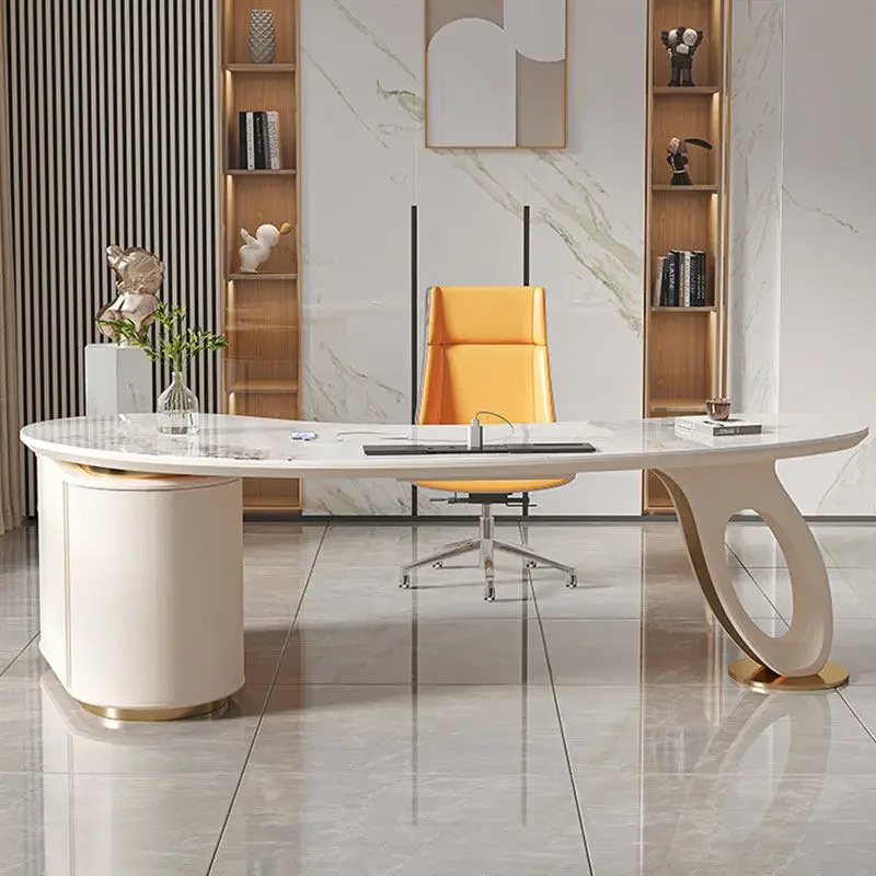 # Design Luxury Office Desk Aesthetic Minimalist Multifunctional Standing Office Desk Executive Computer Ufficio Home Furniture