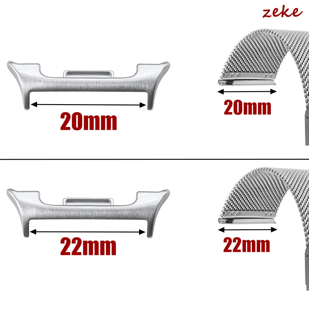 Stainless Steel Connector for Samsung Galaxy Watch 8 Classic Watchband Adapter for Galaxy Watch 8 20mm 22mm Accessories 1pair