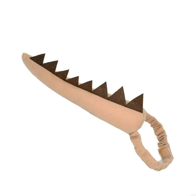 Q0KE Halloween Verkleedstaart Kids Dinosaurus Staart Kostuum voor Jongen Meisje Verjaardag Cosplay