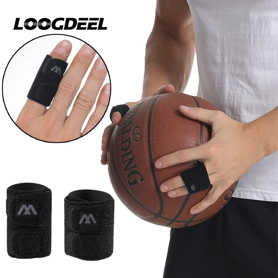 LOOGDEEL Sports Finger Splint Guard Hand Protector Sleeve Basketball Sprain Dislocation Fracture Finger Splint Corrector Support