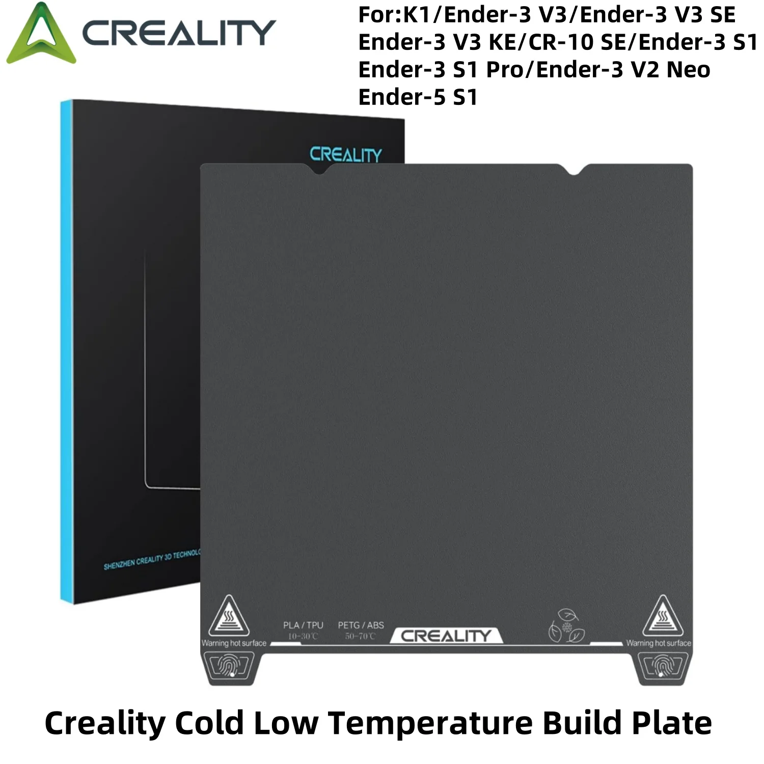 Creality Official Cold Low Temperature Build Plate Double Sided Cold 3D Printer for Ender 3 V3 SE KE/K1/Ender 3 V3 3D Printers
