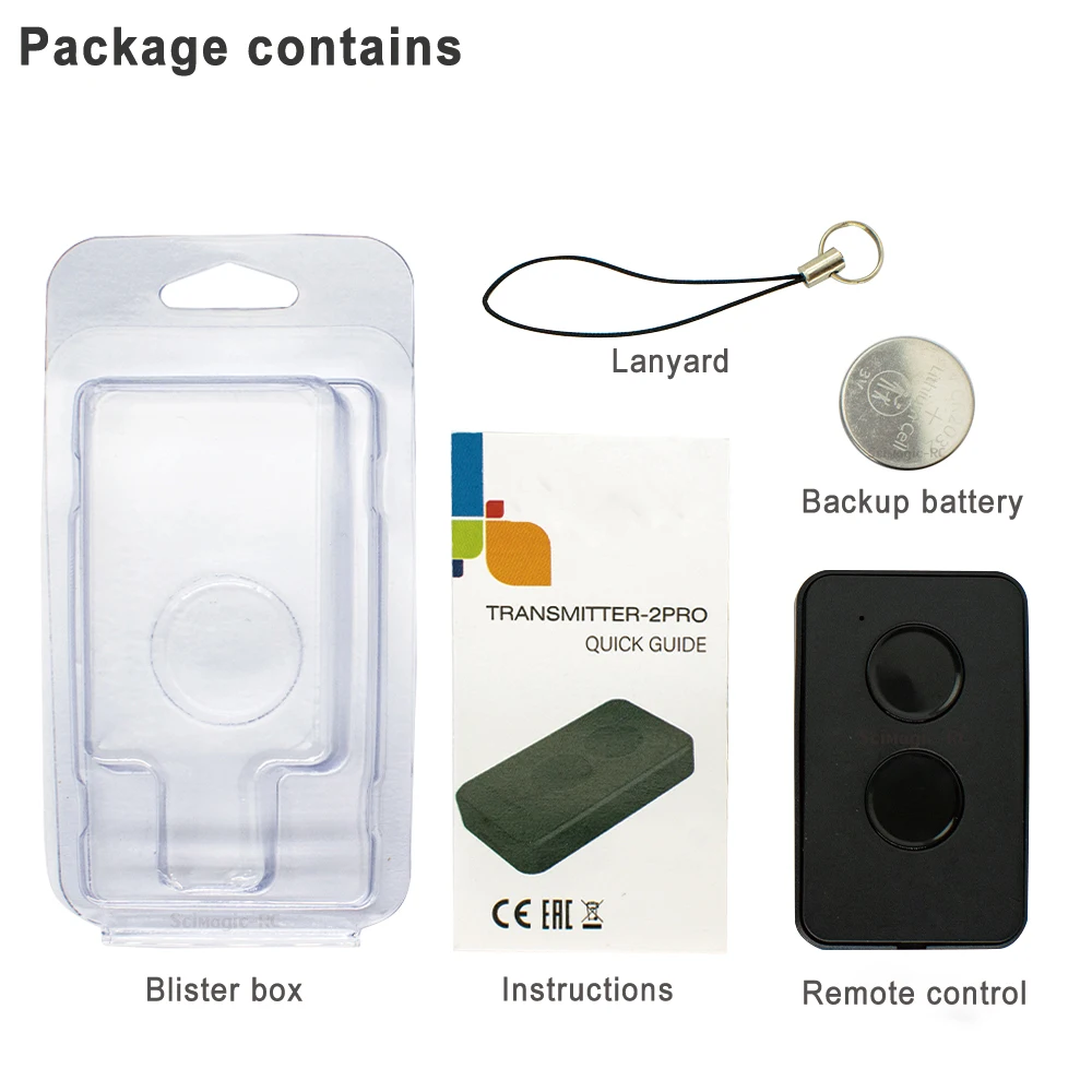 433MHz Remote Control Compatible With DOORHAN TRANSMITTER 2 PRO Key Fob For Gate and Barriers