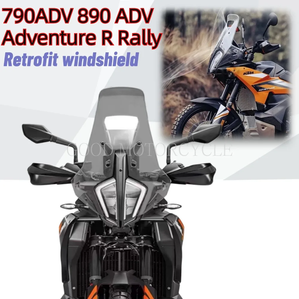 New For 790 890 ADV Adventure R Rally 2023 2024 New Motorcycle Front windshield panel Windshield Wind Deflector Visor