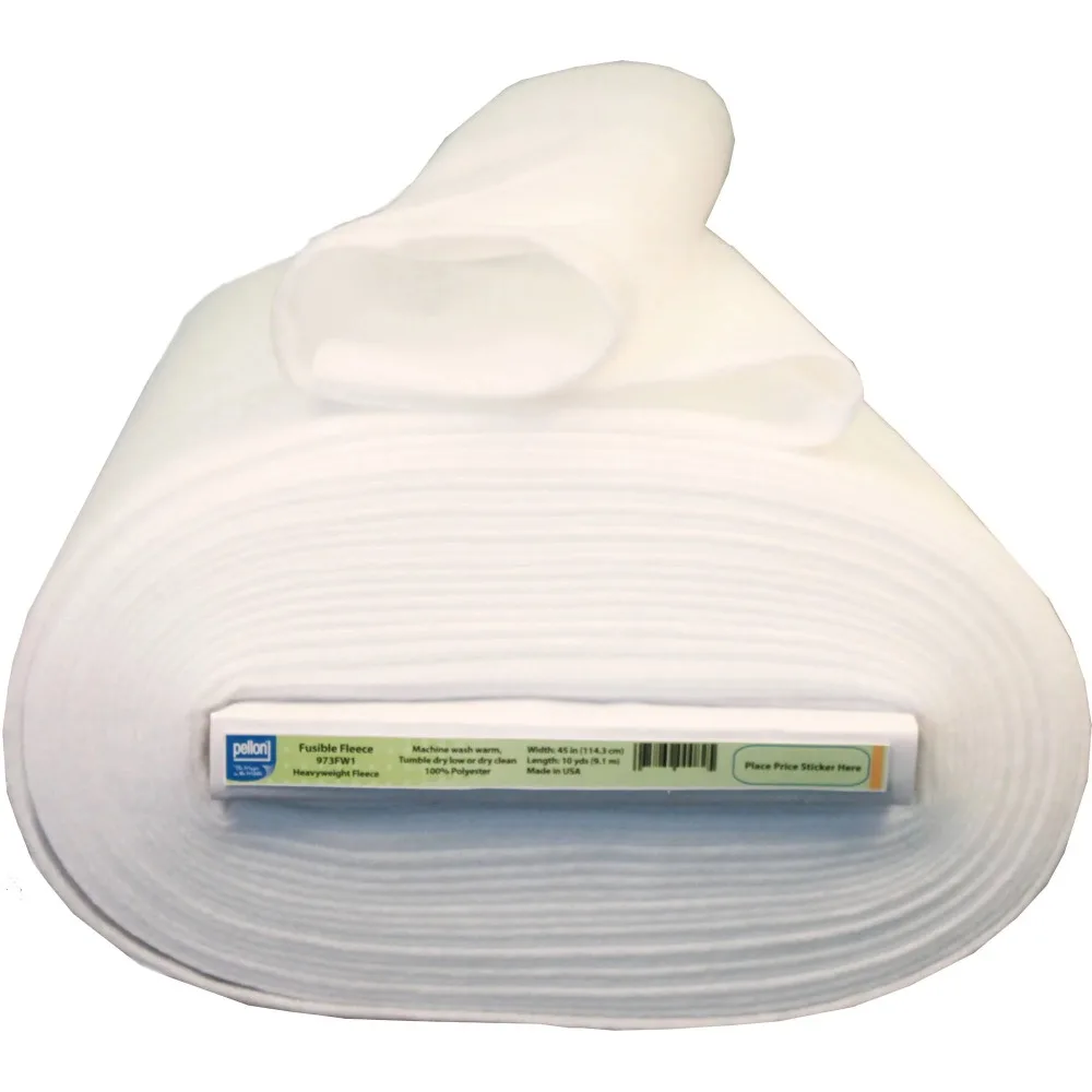 

973F Fleece Fabric, White 45" x 10 Yards by the Bolt